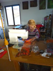Mia sewing